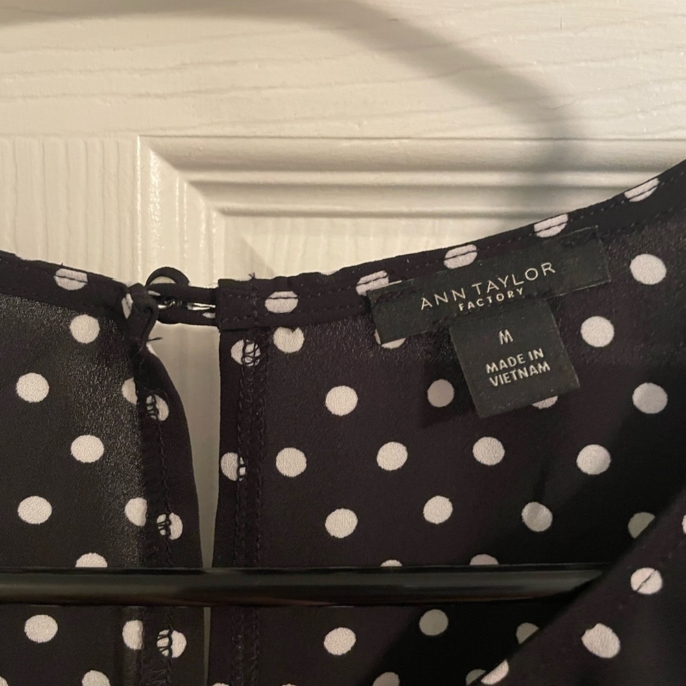 Ann Taylor polka dot blouse